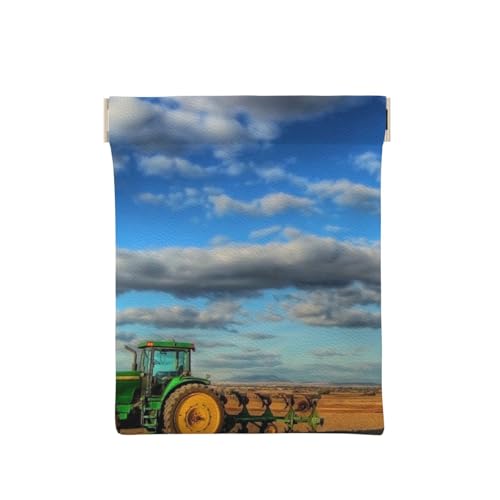 GSGCSBYMLG Fantasy Farm Traktor bedruckte tragbare Münztasche Leder Schleuder Münzbörse, weiß, Einheitsgröße, Klassisch GSGCSBYMLG Fantasy Farm Traktor bedruckte tragbare Münztasche Leder Schleuder Münzbörse, weiß, Einheitsgröße, Klassisch von GSGCSBYMLG