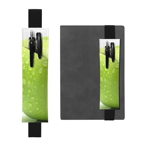 GSGCSBYMLG Federmäppchen, Leder, mit Fruchtmuster, Cyanblau, Schwarz , Einheitsgröße, Münztasche von GSGCSBYMLG