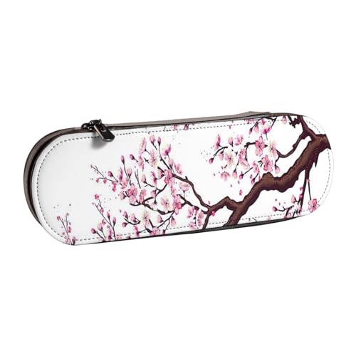 GSGCSBYMLG Federmäppchen mit Kirschblüten-Baum, bedrucktes Leder-Federmäppchen, Schreibwaren-Tasche GSGCSBYMLG Federmäppchen mit Kirschblüten-Baum, bedrucktes Leder-Federmäppchen, Schreibwaren-Tasche von GSGCSBYMLG