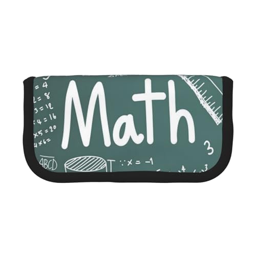 GSGCSBYMLG Formulas Shapes Theory Math Lektion Word Printed Canvas Pen Case Portable Stationery Case Storage Pouch von GSGCSBYMLG