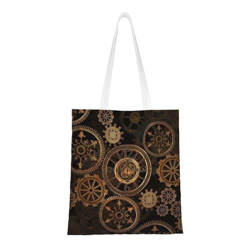 GSGCSBYMLG Gears Clock Einkaufstasche mit Aufdruck "Bronze Century", waschbare Aufbewahrungstasche GSGCSBYMLG Gears Clock Einkaufstasche mit Aufdruck "Bronze Century", waschbare Aufbewahrungstasche von GSGCSBYMLG