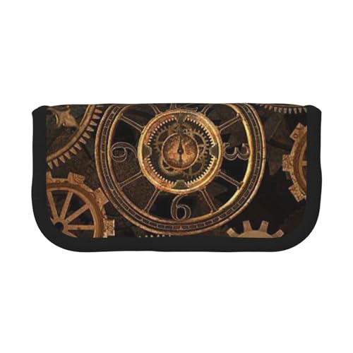 GSGCSBYMLG Gears Clock Federmäppchen aus bedrucktem Segeltuch, Motiv: Bronze Century GSGCSBYMLG Gears Clock Federmäppchen aus bedrucktem Segeltuch, Motiv: Bronze Century von GSGCSBYMLG