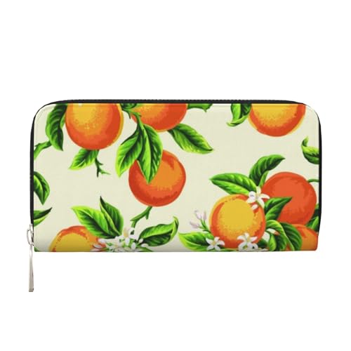 GSGCSBYMLG Gelbe Blüte und orangefarbene Früchte bedruckte Leder-Handgeldbörse für Herren und Damen, Reißverschluss, Clutch, Kartenhalter, Schwarz , Einheitsgröße GSGCSBYMLG Gelbe Blüte und orangefarbene Früchte bedruckte Leder-Handgeldbörse für Herren und Damen, Reißverschluss, Clutch, Kartenhalter, Schwarz , Einheitsgröße von GSGCSBYMLG