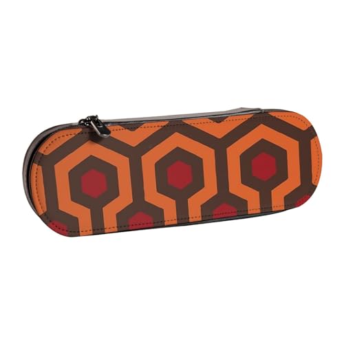 GSGCSBYMLG Glänzendes Overlook-Federmäppchen aus bedrucktem Leder von GSGCSBYMLG