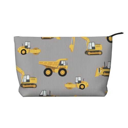 GSGCSBYMLG Make-up-Tasche aus bedrucktem Kordsamt, Reise-Kulturbeutel, Reise-Organizer-Tasche, Schwarz , Einheitsgröße von GSGCSBYMLG