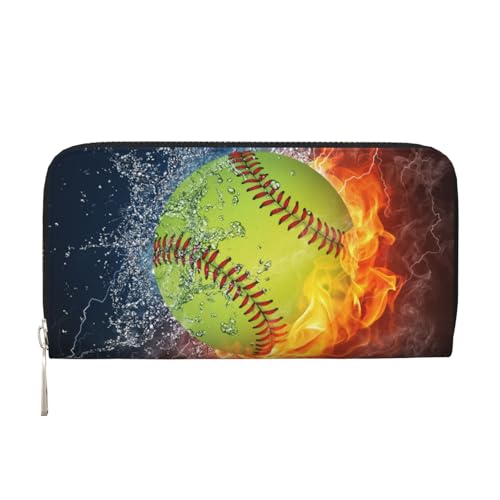 GSGCSBYMLG Orange Softball Baseball on Fire and Water Printed Leather Hand Wallet Men Women Zip Clutch Card Holder, Schwarz , Einheitsgröße GSGCSBYMLG Orange Softball Baseball on Fire and Water Printed Leather Hand Wallet Men Women Zip Clutch Card Holder, Schwarz , Einheitsgröße von GSGCSBYMLG