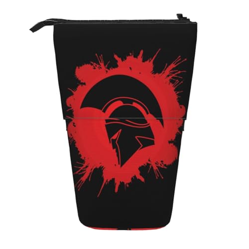 GSGCSBYMLG Spartan Warrior Helmet Printed Pencil Telescopic Vertical Pencil Case von GSGCSBYMLG