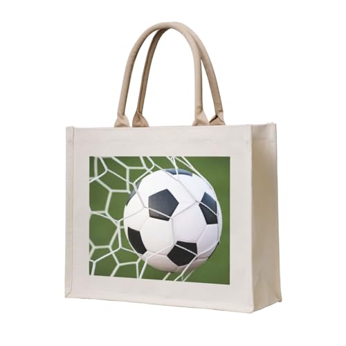 GSGCSBYMLG Tragetasche aus Segeltuch mit Fußball-Motiv GSGCSBYMLG Tragetasche aus Segeltuch mit Fußball-Motiv von GSGCSBYMLG