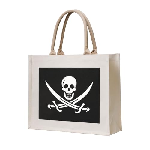 GSGCSBYMLG Tragetasche aus Segeltuch mit Piratenflagge GSGCSBYMLG Tragetasche aus Segeltuch mit Piratenflagge von GSGCSBYMLG