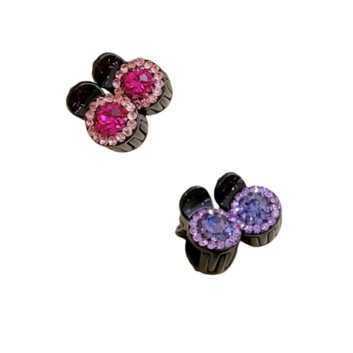 Kleine Mini-Haarspangen für Frauen, exquisite modische kleine Haarklammern, Haarspangen, Haarschmuck für Damen und Mädchen (4 Stück) von GSHLGAO
