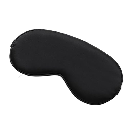 Masque de sommeil, masque d'oeil zéro pression, Seide Augenmaske Seide Schlaf Augenmaske gepolstert Schatten Augenabdeckung Patch Schlafen(Black) von GSHUPIOU