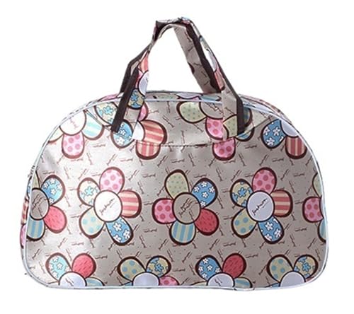 Reise Seesack 41 cm * 28 cm * 16 cm Günstige Große Kapazität Frauen Reisetasche Tote Männer Gepäck Duffle Tasche Blume drucken Weibliche Handtasche für Herren, Dame, Camping, Wandern (Color : As pict von GSJNHY