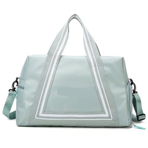 Reise Seesack Damen-Aufbewahrung, Fitness-Yoga-Tasche, Herren-Business-Reisetasche, unabhängiges Schuhfach, Trocken- und Nasstrennung für Herren, Dame, Camping, Wandern (Color : Green) von GSJNHY