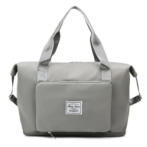 Reise Seesack Faltbare Reisetasche for Frauen, wasserdichte Duffle-Einkaufstasche, große multifunktionale Taschen for Mädchen, weiblich, große Kapazität, Sportaufbewahrung für Herren, Dame, Camping, W von GSJNHY