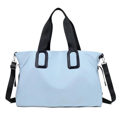 Reise Seesack Frauen Reisetasche Große Kapazität Tragetaschen for Frauen Schulter Tasche Multi-Funktion Casual Handtasche Umhängetaschen für Herren, Dame, Camping, Wandern (Color : Blue) von GSJNHY