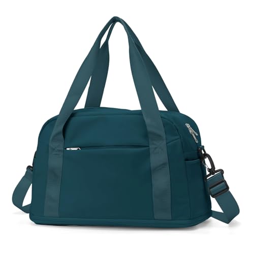 Reise Seesack Großes maximales Handgepäck for Männer und Frauen, Sporttasche, Wochenendtasche, Reisetasche für Herren, Dame, Camping, Wandern (Color : Blue) von GSJNHY