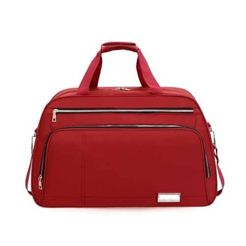 Reise Seesack wasserdichte Reisetaschen for Damen, große Kapazität, Handtasche, Herren, Wochenend-Reisegepäck, Unisex, wasserdichte Reisetasche für Herren, Dame, Camping, Wandern (Color : Red travel von GSJNHY