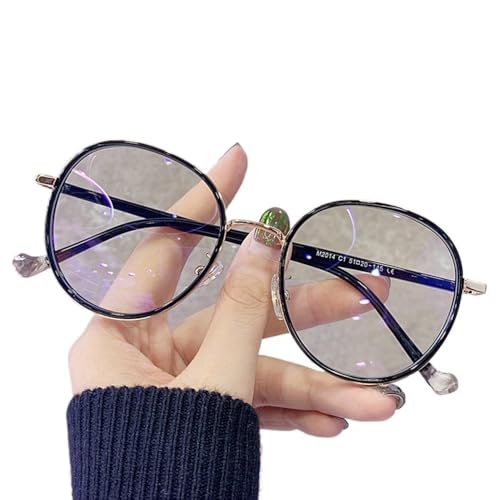 GSKDZG Retro Lesebrille Mode Großer Rahmen Presbyopische Brille Schildkröte Schwarz Leser Für Herren Damen Blaulichtfilter Brille Leicht Computerbrille(Black,+3.0) von GSKDZG