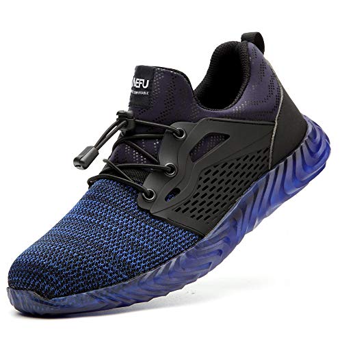 GSNOW Sicherheitsschuhe Herren Arbeitsschuhe Damen Leicht Bequeme Stahlkappenschuhe Arbeitsschutzschuhe Stahlkappe Sneaker von GSNOW