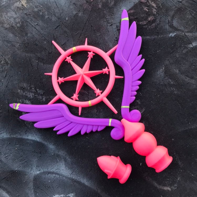 Card Captor Sakura Zauberstab - 3D Gedruckt von GSPROPS