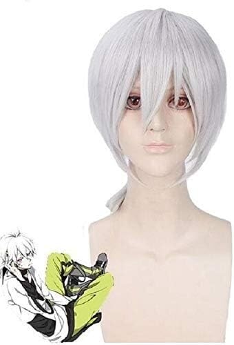 Wig Anime Cosplay Anime Kagerou Projekt MekakuCity Schauspieler Cosplay Perücke MÄNNER Silber Weiß Synthetische Haar Konoha Haruka Cosplay Perücken + Perücke Kappe von GSTINBLING