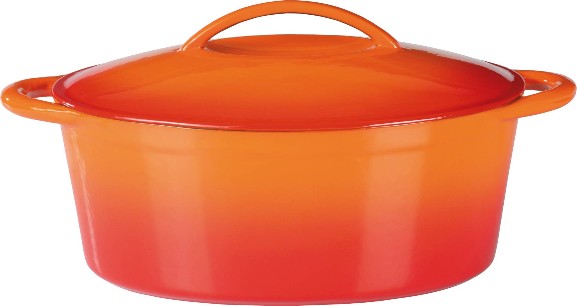 GSW Bräter "Orange Shadow" Gusseisen 1 Stk. tlg. 7 Liter, Induktion von GSW
