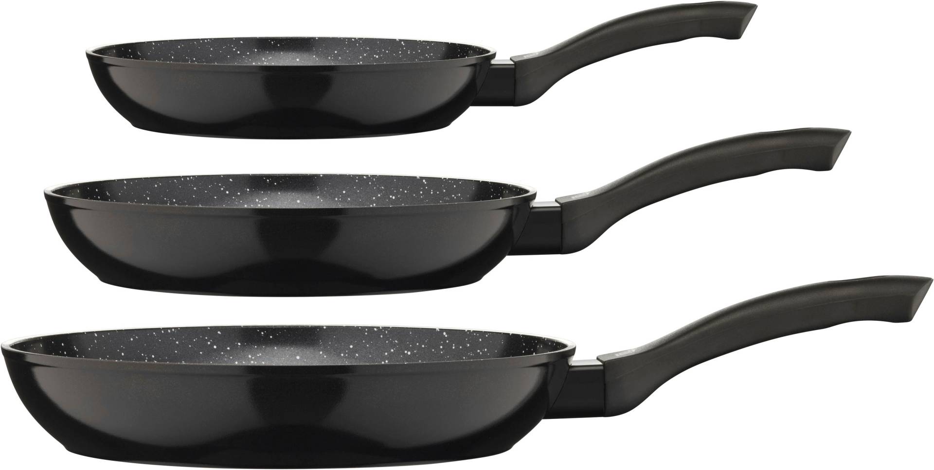 GSW Pfannen-Set "Barisa" Aluminium Set, je 1x Pfanne 20 cm, 24 cm, 28 cm, 3 Stk. tlg. VITAFLON QUARZIT Antihaft-Versiegelung, Induktion von GSW