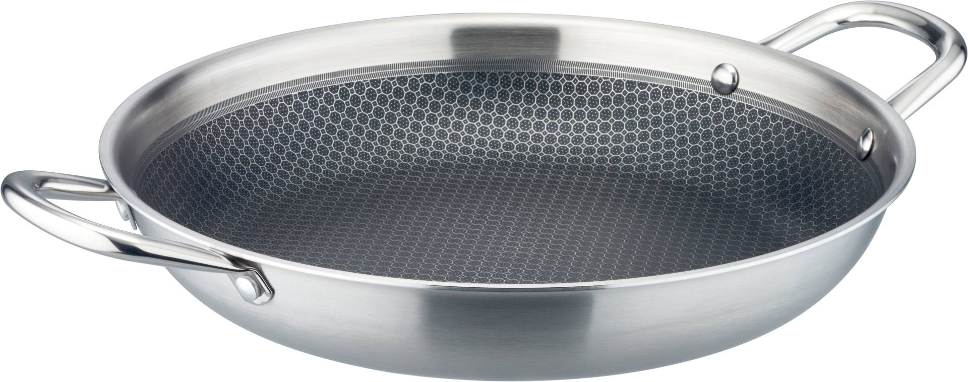 GSW Servierpfanne "Inoxxa Black" Edelstahl 1 Stk. tlg. Pfanne aus Dreischicht-Material mit Antihaft-Versiegelung von GSW