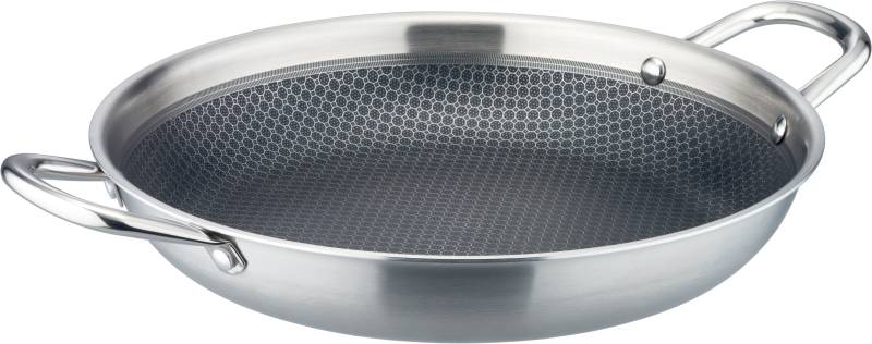 GSW Servierpfanne "Inoxxa Black" Edelstahl 1 Stk. tlg. Pfanne aus Dreischicht-Material mit Antihaft-Versiegelung von GSW