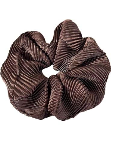 Haarschmuck 1 Stück große Haargummis aus echter Seide for Damen, große Haargummis aus Satinseide, dicke elastische Haargummis, Pferdeschwanzhalter, schadet Ihrem Haar nicht(Style C) von GSXLZ