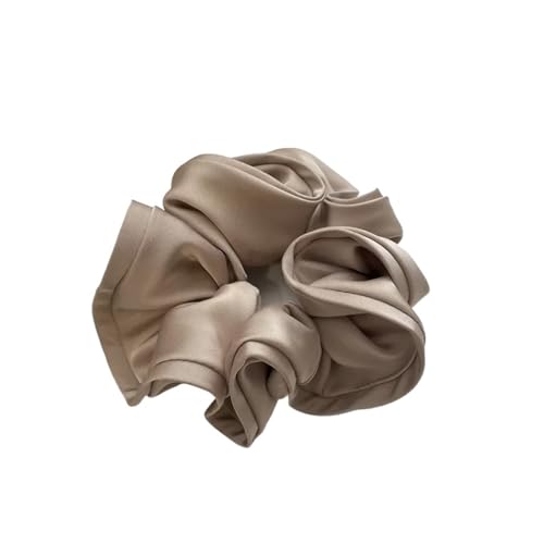Haarschmuck Große Größe Scrunchie Rüschen Elastische Haarbänder Mädchen Hochsteckfrisur Kopfbedeckung Elegante Band Haargummis Frauen Haar-Accessoires(Color-2) von GSXLZ