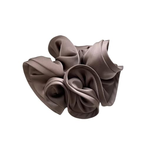 Haarschmuck Große Größe Scrunchie Rüschen Elastische Haarbänder Mädchen Hochsteckfrisur Kopfbedeckung Elegante Band Haargummis Frauen Haar-Accessoires(Color-5) von GSXLZ