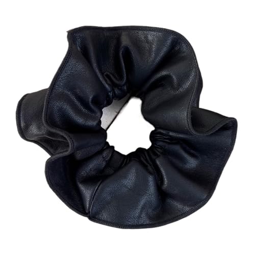 Haarschmuck Retro Weiches Leder Doppelschicht Haargummis Stirnband Damen Temperament Kopf Seil Gummiband Weiblicher Herbst Winter Kopfschmuck(D) von GSXLZ