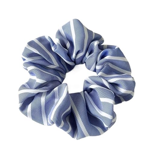 Haarschmuck Sommer Streifen Tuch elastische Haar Scrunchie for süße Mädchen einfache Stoff Haar Seil Haar Zubehör(Color4) von GSXLZ