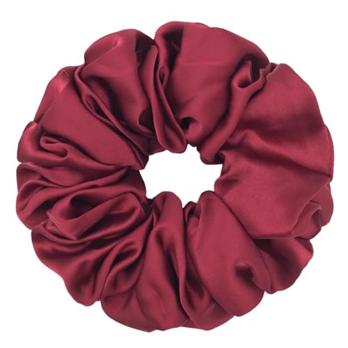 Haarschmuck Übergroße Haargummis for Frauen Satin Elastische Haargummis Pferdeschwanzhalter Kopfbedeckung Chouchou Cheveux Femme Plus Big(Color3) von GSXLZ