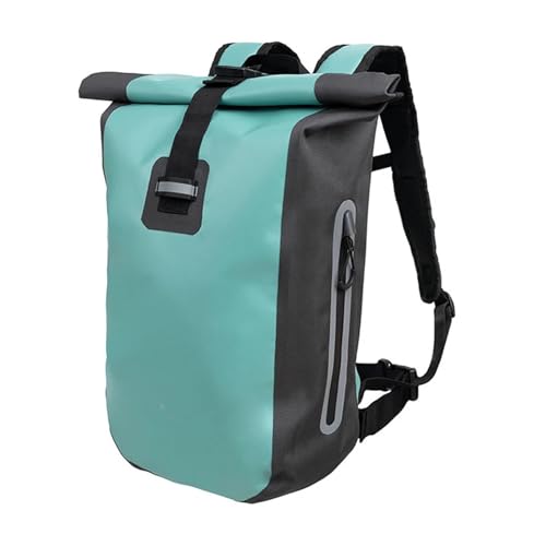 wasserdichte Tasche 20L wasserdichte Tasche PVC River Trekking Rucksack Outdoor Abenteuer Strand Ausrüstung Rafting Creek Schwimmen Sport Drybag hermetische Tasche(Light Green) von GSXLZ