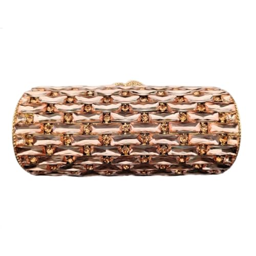 GSYPS Luxuriöse Kristall-Clutch-Geldbörse für Damen, formelle Party, Diamant-Abendtasche, funkelnde Geldbörsen und Handtasche, Champagner, Small von GSYPS