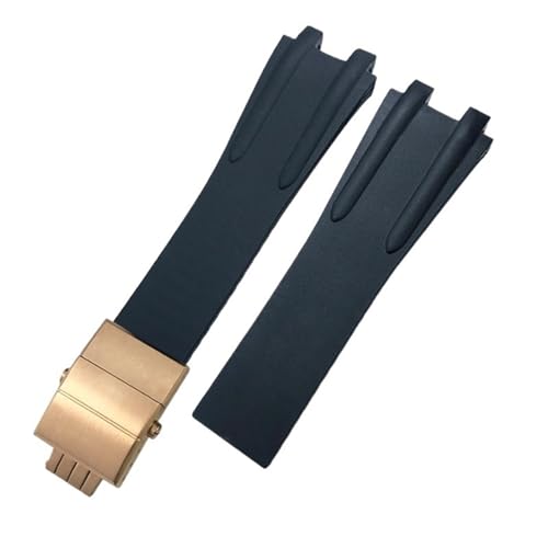 GSZCCZS Konvexes Silikongummi -Uhr -Gurt 26 mm Fit für Athen Watchband Faltschnalle Männer Sportdichte Armbänder von GSZCCZS