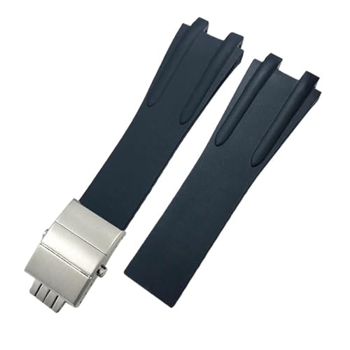 GSZCCZS Konvexes Silikongummi -Uhr -Gurt 26 mm Fit für Athen Watchband Faltschnalle Männer Sportdichte Armbänder von GSZCCZS