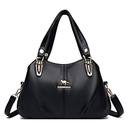 GSZCCZS Ladies Pu Leder Weicher Schulter -Designer Messenger Bag Elegante Mädchen Handtasche große Kapazität Frauenbeutel von GSZCCZS