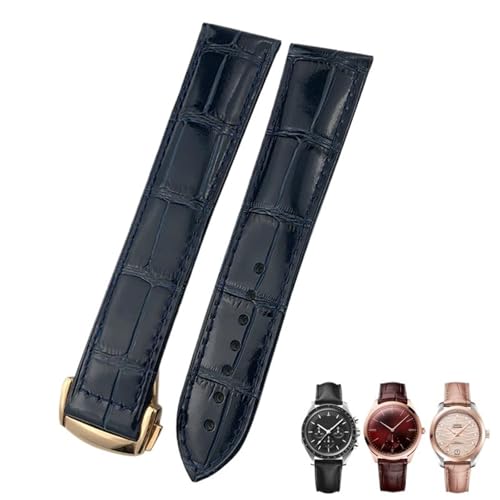 GSZCCZS Leder-Uhrenarmbänder für Omega-Uhrenarmbänder, 18 mm, 19 mm, 20 mm, 21 mm, 22 mm, Schwarz / Blau / Braun, 22 mm GSZCCZS Leder-Uhrenarmbänder für Omega-Uhrenarmbänder, 18 mm, 19 mm, 20 mm, 21 mm, 22 mm, Schwarz / Blau / Braun, 22 mm von GSZCCZS