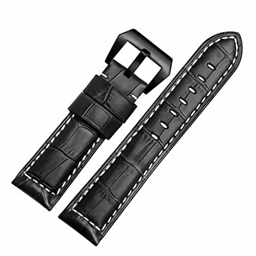 GSZCCZS Leder Uhrengurt Männer 22 24 mm (24 mm) von GSZCCZS