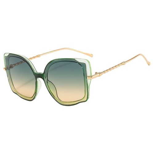 GSZCCZS Modische Sonnenbrille für Damen, trendige Brille für Damen, UV400, grün, Einheitsgröße GSZCCZS Modische Sonnenbrille für Damen, trendige Brille für Damen, UV400, grün, Einheitsgröße von GSZCCZS