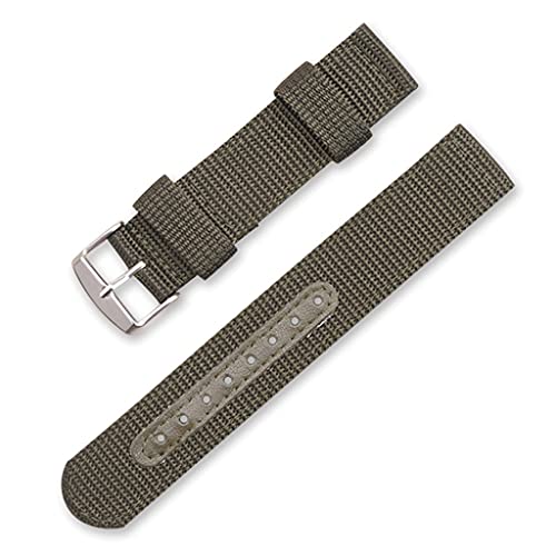 GSZCCZS Nylon Canvas Watch Band Outdoor Sportsgurt 18mm 20mm 22 mm 24mm Uhrenbandstahl Metallnadel-Schnalle-Uhr-Accessoires (Fünf-Punkte-Patch-Patch-Stern 4,18 mm) von GSZCCZS