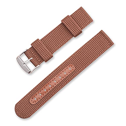 GSZCCZS Nylon Canvas Watch Band Outdoor Sportsgurt 18mm 20mm 22 mm 24mm Uhrenbandstahl Metallnadel-Schnalle-Uhr-Accessoires (Fünf-Punkte-Patch-Patch-Stern 4,18 mm) von GSZCCZS