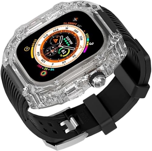 GSZCCZS Transparente Lünette Watch Hülle Gummiband von GSZCCZS