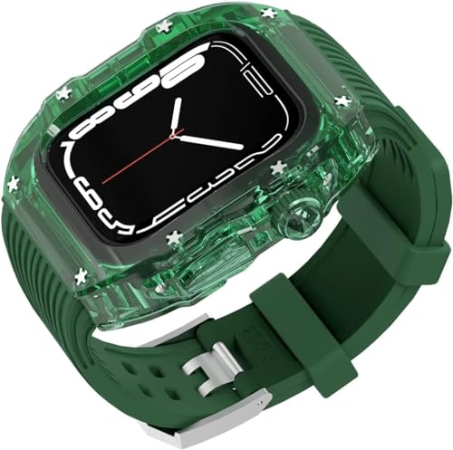 GSZCCZS Transparente Lünette Watch Hülle Gummiband von GSZCCZS
