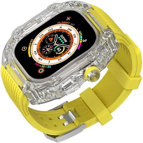 GSZCCZS Transparente Lünette Watch Hülle Gummiband von GSZCCZS