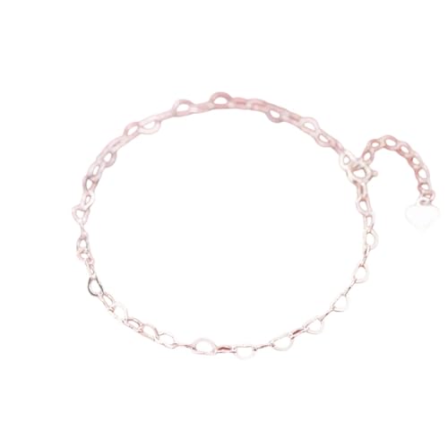 NEU 2025 Authentische 925 Sterling Silber Simple Hearts Armband für Frauen Geschenk Mode Verstellbare Linkkette Armband Feindekoration Schmuck Gedenk mit Ihrem Accessoires Trendy Best für Geschenk von GSZCCZS