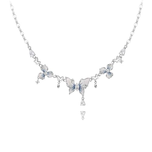NEU 2025 Originales Design Elegantes Temperament One -Layer -Kette Frische Blumenkette für Frauen ihr Geschenk moderne Schmuck Modetrendy Accessoires kreativ von GSZCCZS